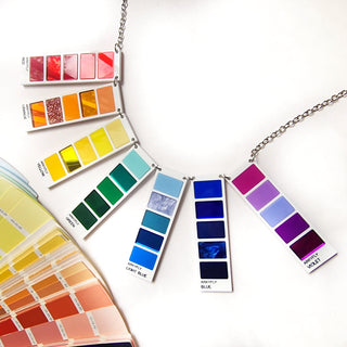Color Swatch Statement Necklace