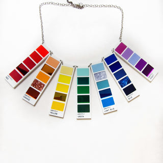 Color Swatch Statement Necklace