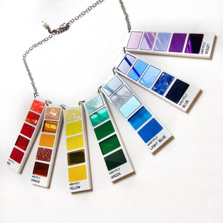 Color Swatch Statement Necklace