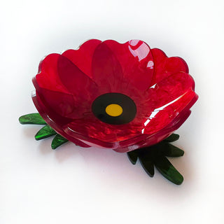 Decorative poppy bowl