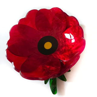 Decorative poppy bowl
