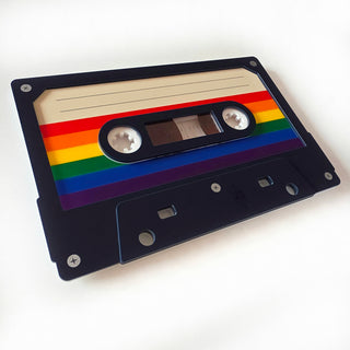 Cassette tape wall sculpture