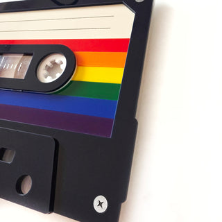 Cassette tape wall sculpture