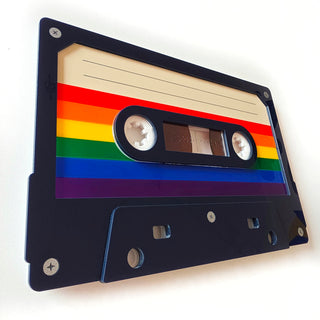 Cassette tape wall sculpture