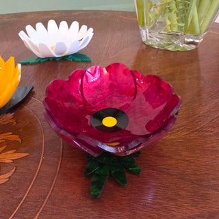 Decorative poppy bowl