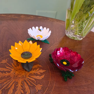 Decorative poppy bowl