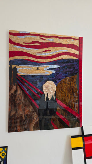 Artwork inspired by Munch's The scream