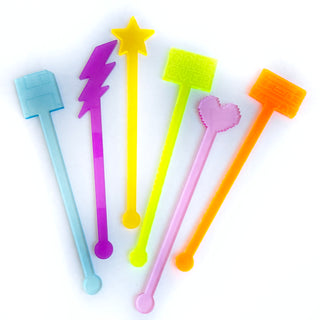 80s inspired cocktail sticks