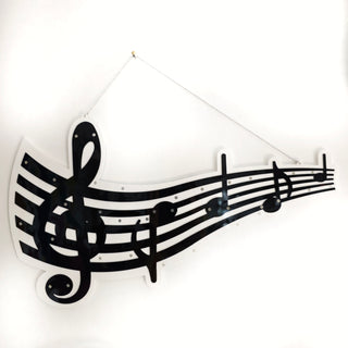 Musical staff earring holder