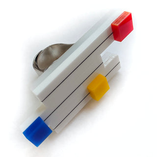 Mondrian inspiration ring
