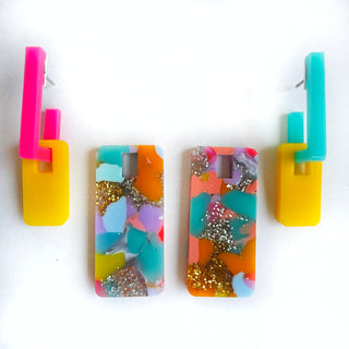 Fluo Interchangeable Earrings