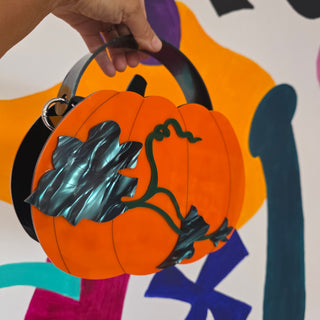 Halloween pumpkin handbag