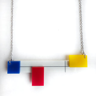 Mondrian inspired necklace 